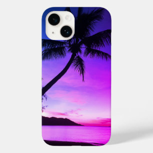 Palm Tree on Tropical Island    Custom Case-Mate iPhone 14 Case