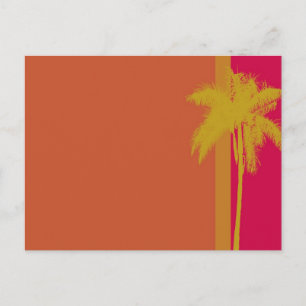 Palm Tree Orange Postcard
