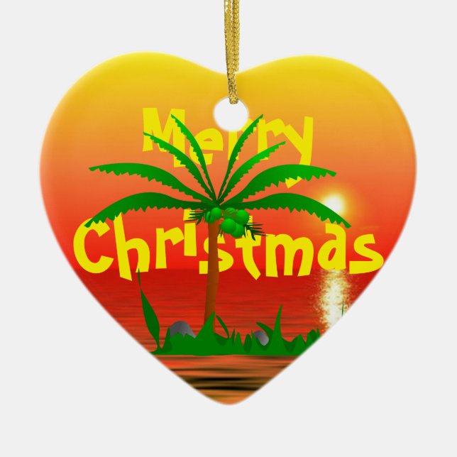 Palm Tree Ornament (Front)