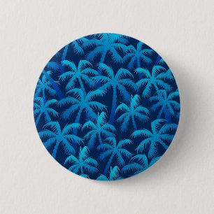 Palm tree pattern 6 cm round badge