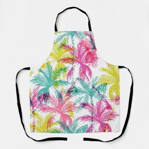 Palm tree pattern apron