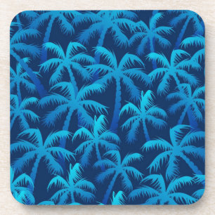 Palm tree pattern coaster