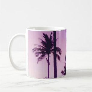 Palm tree pattern coffee mug