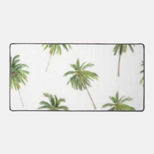 Palm tree pattern desk mat