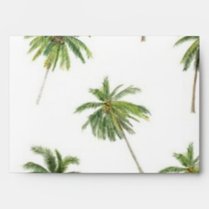 Palm tree pattern envelope