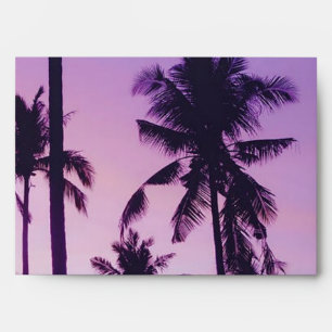Palm tree pattern envelope