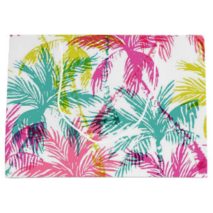 Palm tree pattern large gift bag