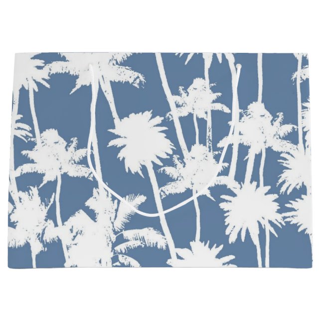 Palm tree pattern large gift bag (Front)