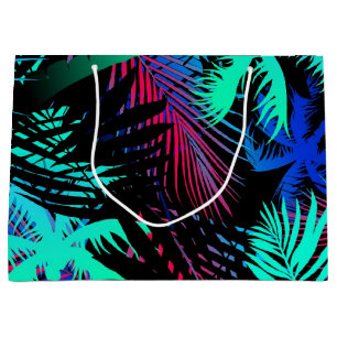 Palm tree pattern large gift bag