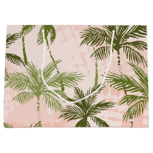 Palm tree pattern large gift bag