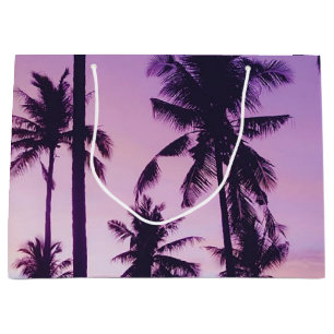 Palm tree pattern large gift bag