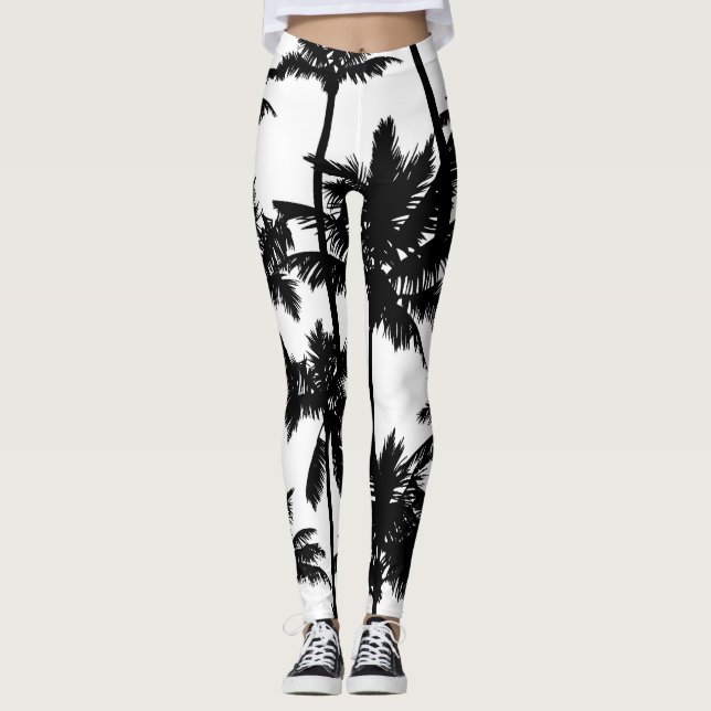 Palm Tree Pattern Leggings (Front)
