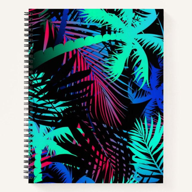 Palm tree pattern notebook (Front)