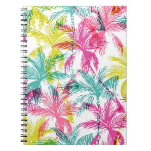 Palm tree pattern notebook