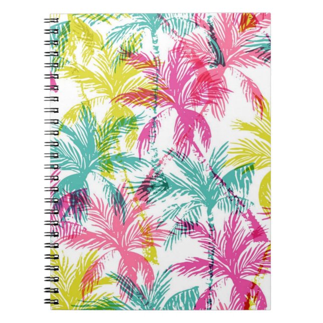 Palm tree pattern notebook (Front)