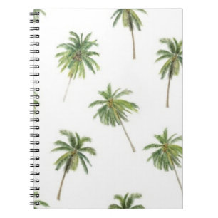 Palm tree pattern notebook