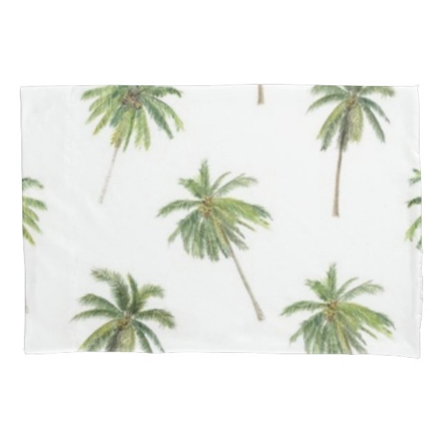 Palm tree pattern pillowcase (Front)