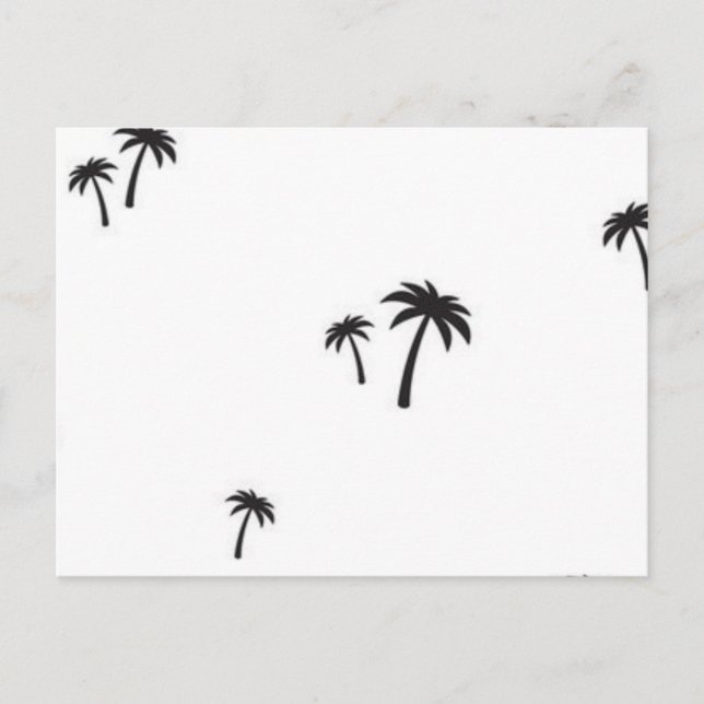 Palm tree pattern postcard (Front)