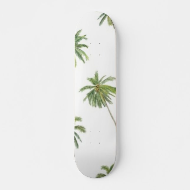 Palm tree pattern skateboard (Front)