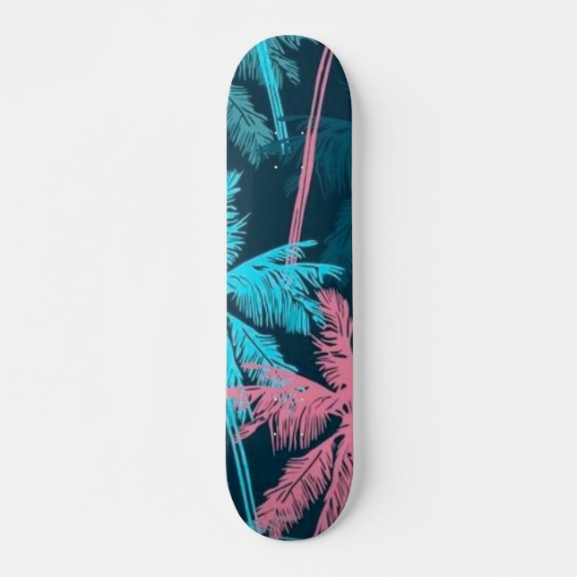 Palm tree pattern skateboard (Front)