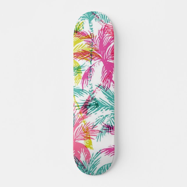 Palm tree pattern skateboard (Front)