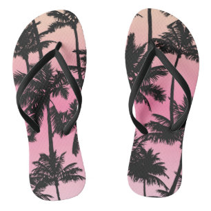 Palm Tree Pattern Thongs