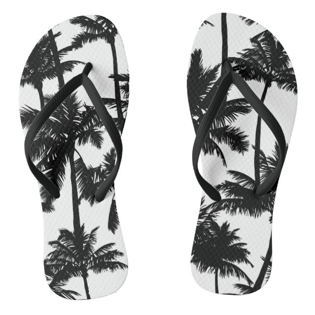 Palm Tree Pattern Thongs (Footbed)