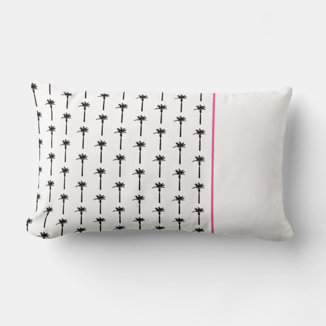Palm Tree Pattern Travel Tropical Beach Fun  Lumbar Cushion (Front)