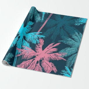 Palm tree pattern wrapping paper