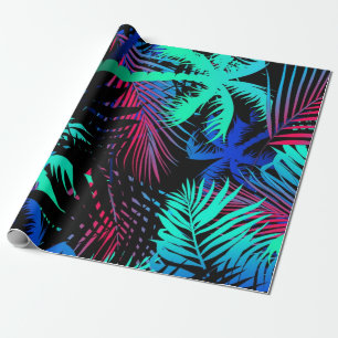 Palm tree pattern wrapping paper