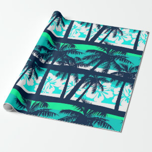 Palm tree pattern wrapping paper