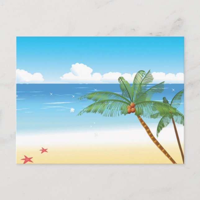 palm tree postcard (Front)