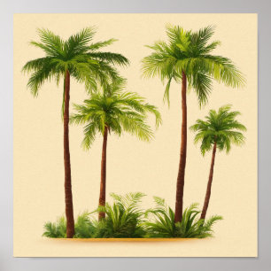 palm tree posters 