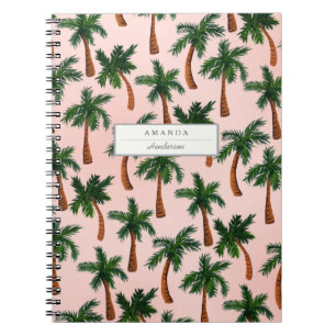 Palm Tree Print Custom Notebook