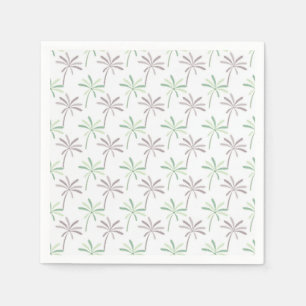 palm tree printed napkin