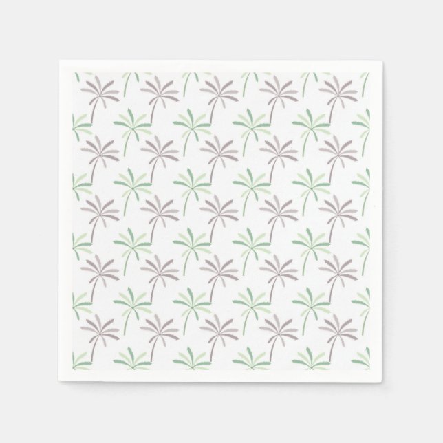 palm tree printed napkin (Front)