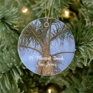 Palm Tree Pt. Pleasant, NJ Ornament CUSTOMIZE Date