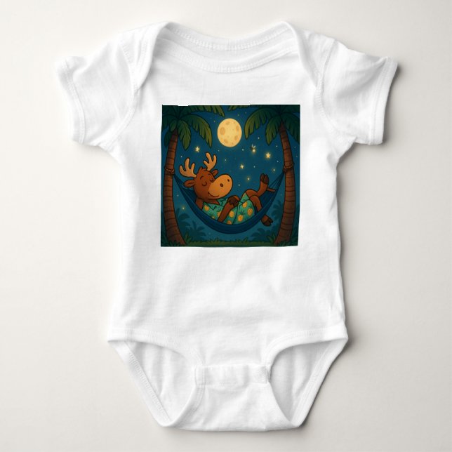 Palm Tree Pyjamas – Sleepytime Summer Tee for Kids (Front)