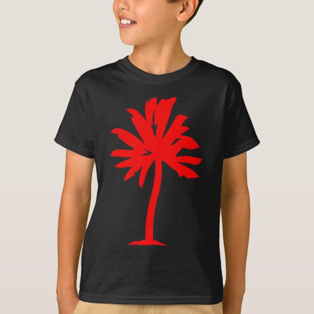 Palm Tree - red T-Shirt (Front)