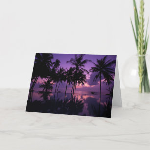 Palm Tree Reflection Card