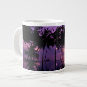 Palm Tree Reflection Large Coffee Mug