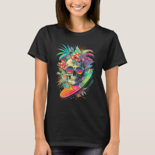 Palm Tree Retro 60s Beach 70s Summer 80s Island Su T-Shirt