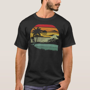 Palm Tree Retro Tropical Beach Vintage 70s 80s Sty T-Shirt