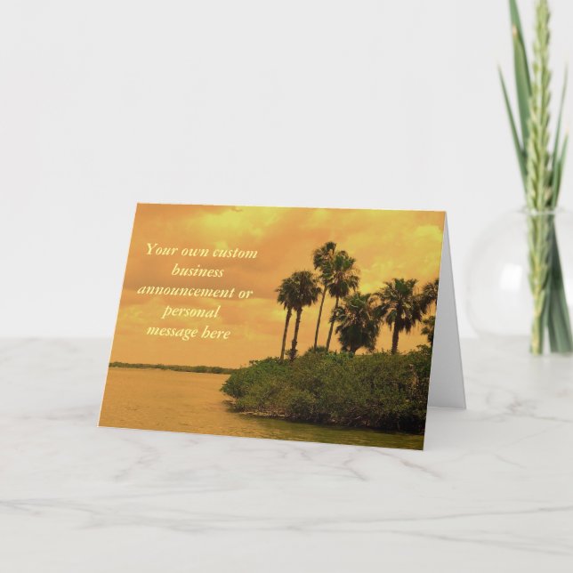 Palm Tree Reverie Custom Announcement (Front)