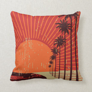 Palm Tree Row Cushion