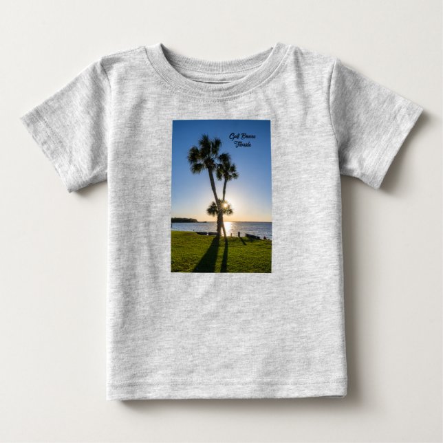 Palm Tree Scissors Silhouette Toddler T-shirt (Front)