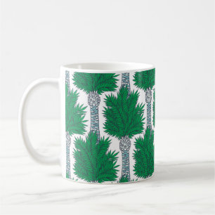 Palm tree seamless pattern. coffee mug