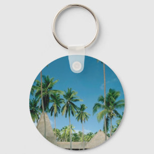 Palm Tree Setting Key Ring