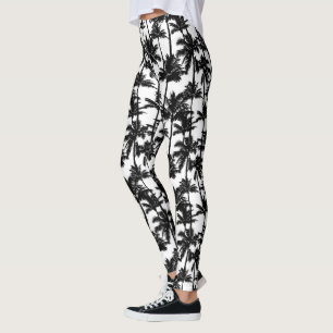 Palm Tree Shadow Pattern Leggings