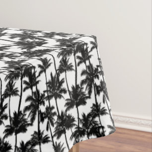 Palm Tree Shadow Pattern Tablecloth